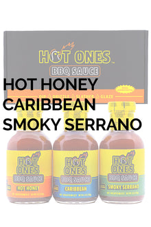 Hot Ones BBQ Trio Pack (Hot Honey / Caribbean / Smoked Serrano) S5