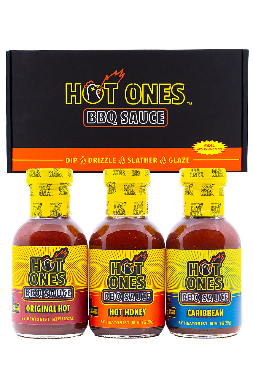 Hot Ones BBQ Trio Pack (Original / Hot Honey / Caribbean) R5