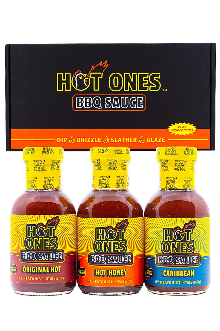 Hot Ones BBQ Trio Pack (Original / Hot Honey / Caribbean) R5
