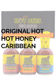 Hot Ones BBQ Trio Pack (Original / Hot Honey / Caribbean) A0