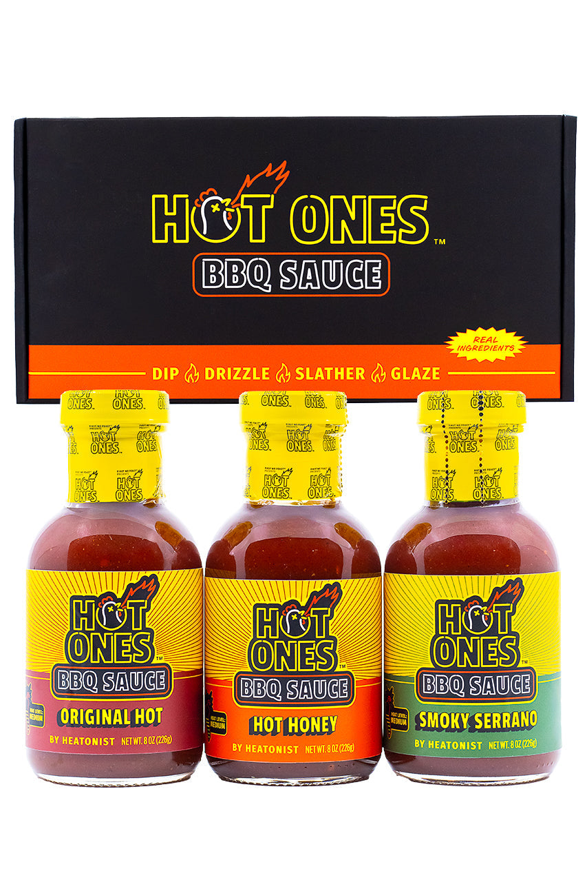Hot Ones BBQ Trio Pack (Original / Hot Honey / Smoked Serrano) R6