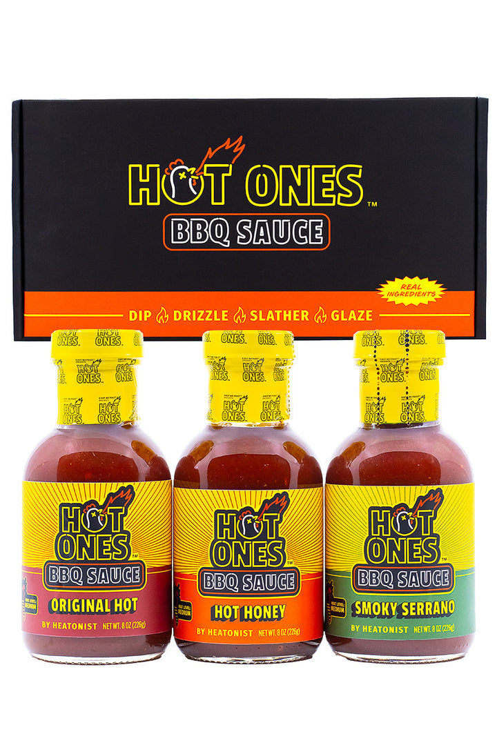 Hot Ones BBQ Trio Pack (Original / Hot Honey / Smoked Serrano) B3