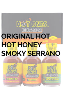 Hot Ones BBQ Trio Pack (Original / Hot Honey / Smoked Serrano) R6