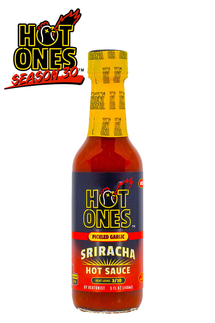Pickled Garlic Sriracha | Hot Ones Hot Sauce J4